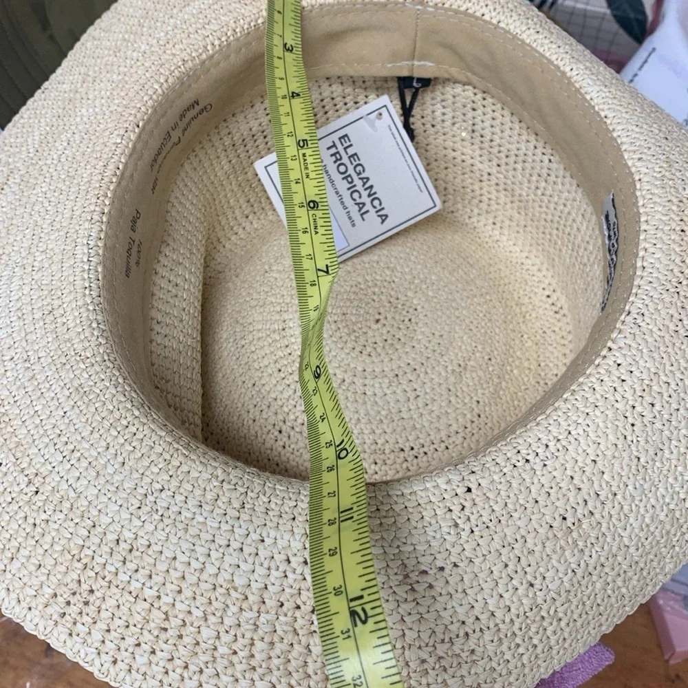 Anthropologie Eleganicia Tropical Boater hat new wtags